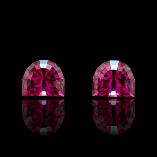 Rhodolite Garnet Pair, 1.22tcw, 4.96x4.24mm