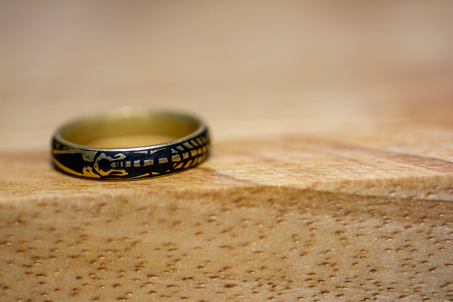 Replica 17th Century Memento Mori Ring (Skeleton #01)