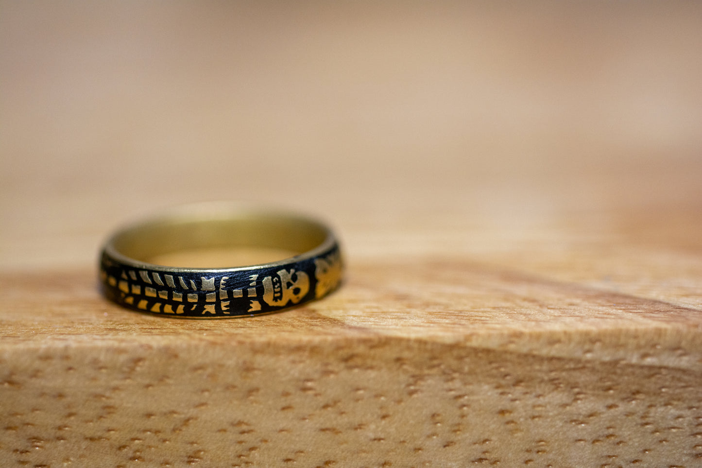 Replica 17th Century Memento Mori Ring (Skeleton #01)