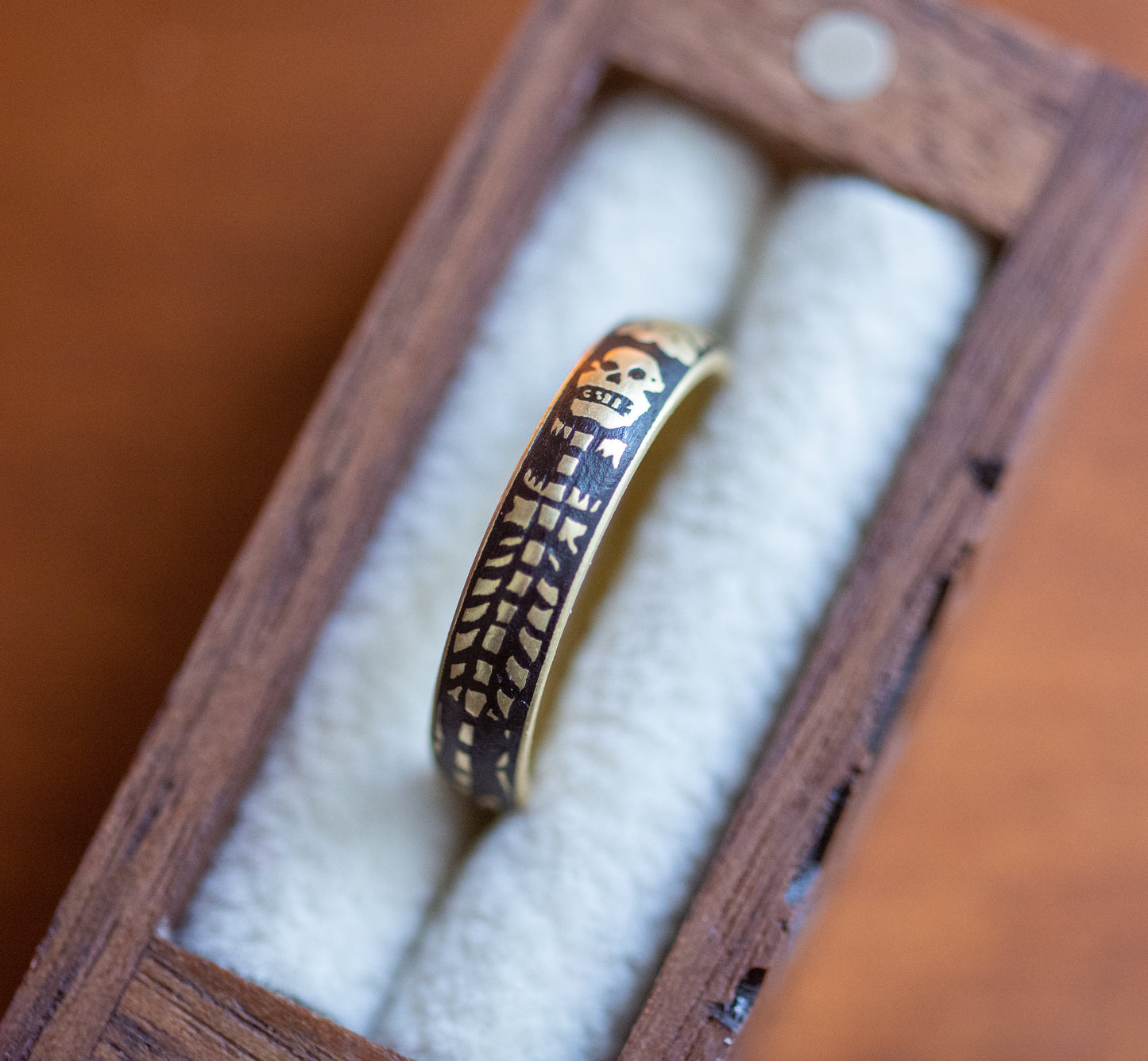 Replica 17th Century Memento Mori Ring (Skeleton #01)